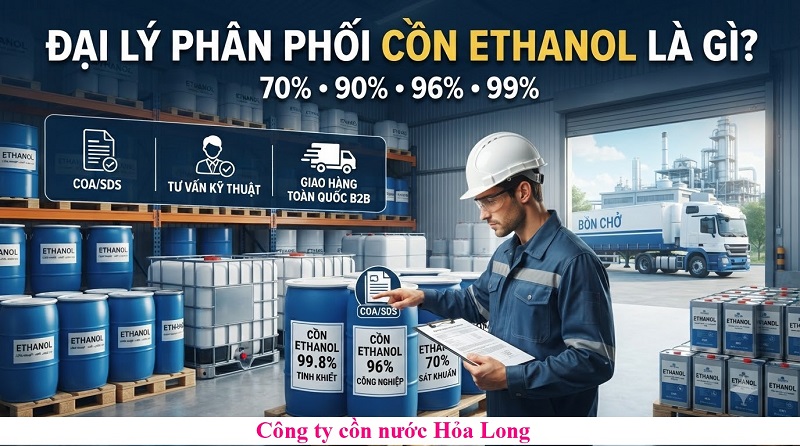 Đại Lý Phân Phối Cồn Ethanol Uy Tín – Nguồn Hàng Ổn Định, Giá Cạnh Tranh